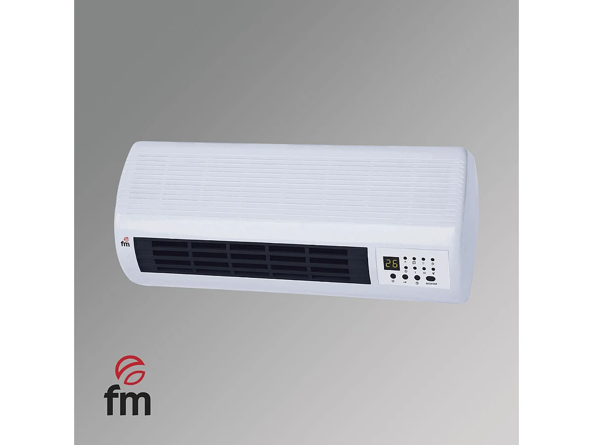 Calefactor cerámico split FM TS-2001 2000W con mando blanco