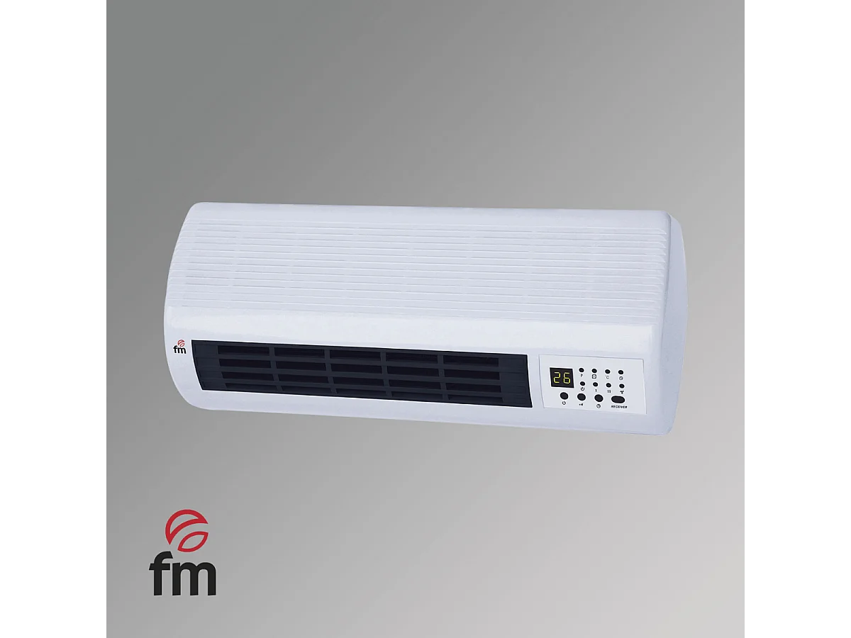 Calefactor cerámico split FM TS-2001 2000W con mando blanco