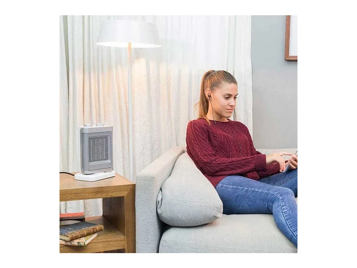 Calefactor cerámico oscilante Ready Warm 6100 Ceramic Rotate Cecotec 1500W 3 modos de funcionamiento