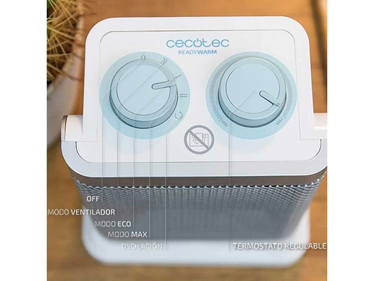 Calefactor cerámico oscilante Ready Warm 6100 Ceramic Rotate Cecotec 1500W 3 modos de funcionamiento