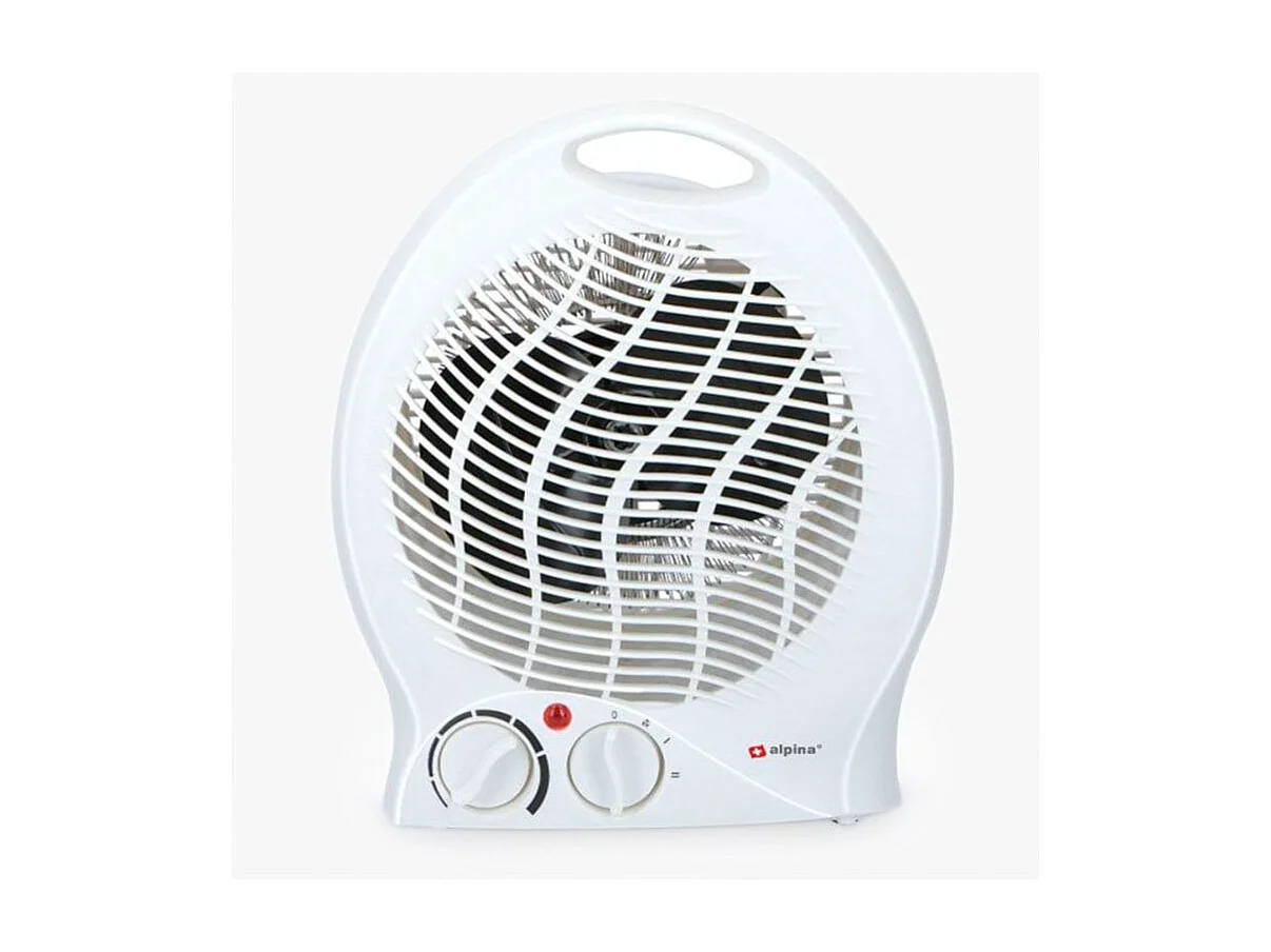 Calefactor vertical Alpina 2000W blanco 23x27x13,5 cm