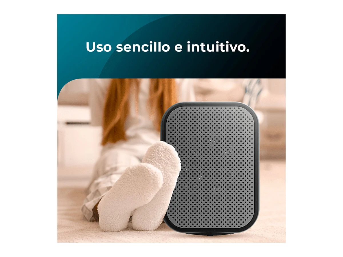 Calefactor cerámico Cecotec ReadyWarm 1500 Max Ceramic Rotate 1500W oscilante negro