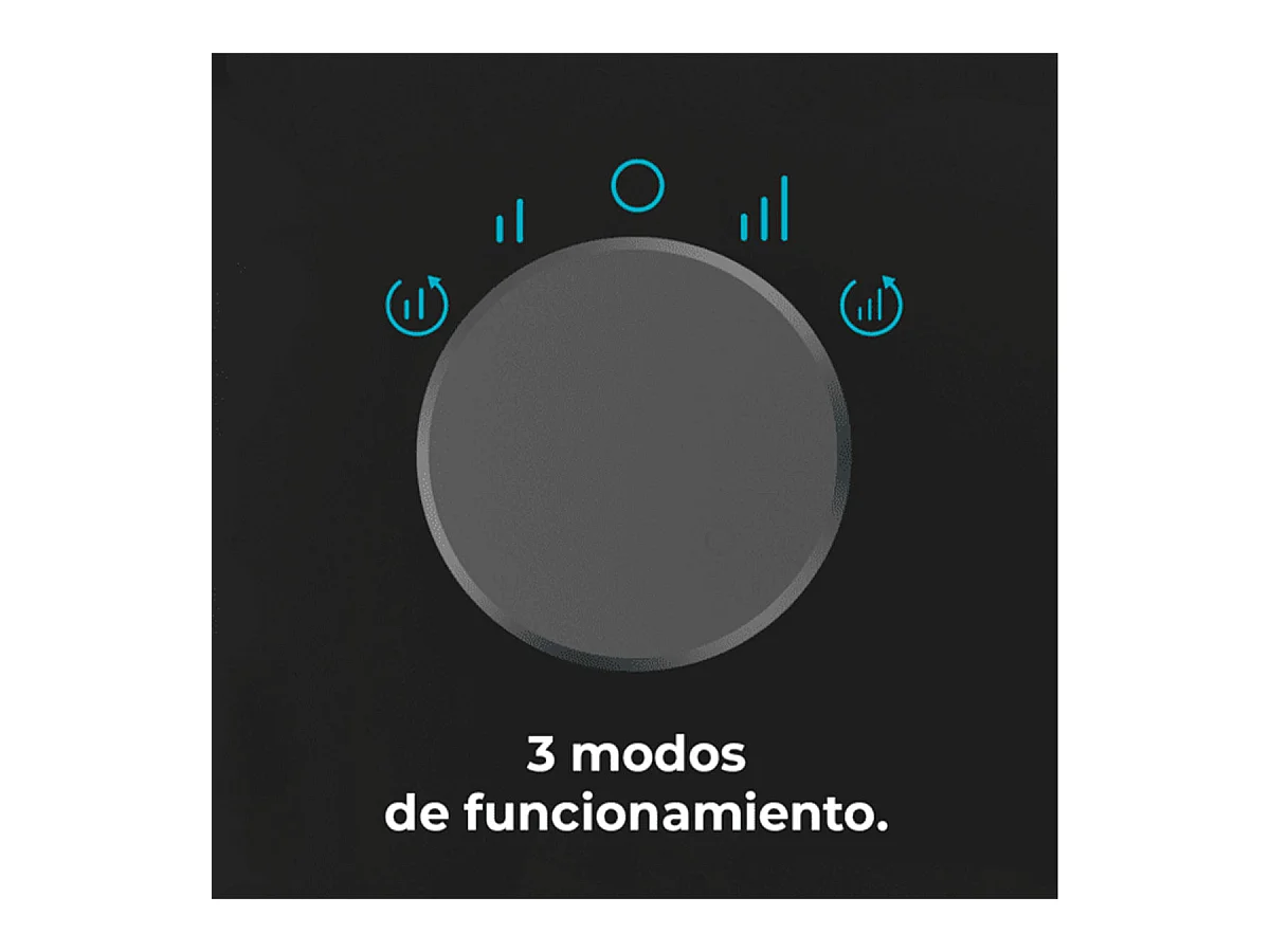 Calefactor cerámico Cecotec ReadyWarm 1500 Max Ceramic Rotate 1500W oscilante negro