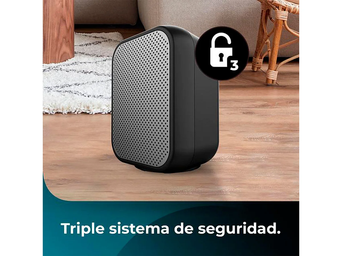 Calefactor cerámico Cecotec ReadyWarm 1500 Max Ceramic Rotate 1500W oscilante negro