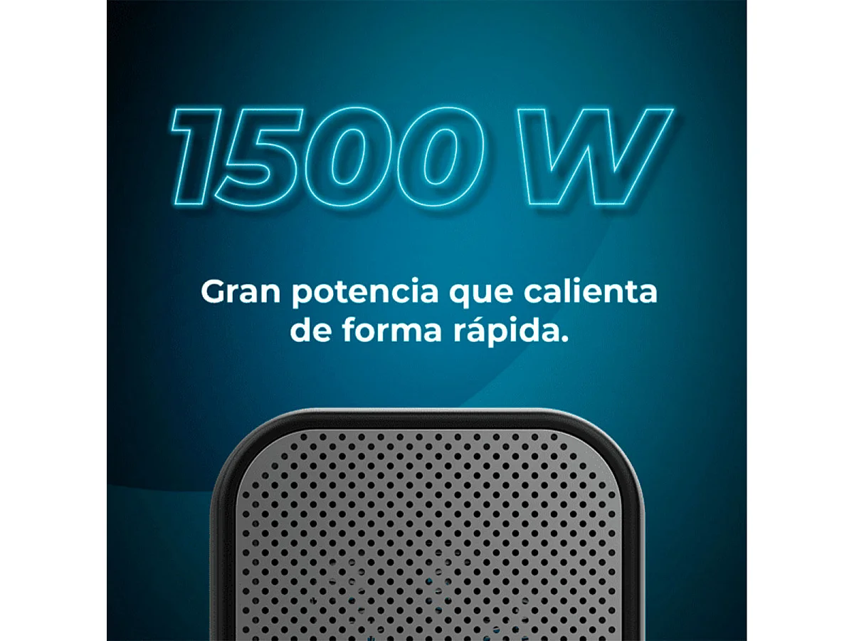 Calefactor cerámico Cecotec ReadyWarm 1500 Max Ceramic Rotate 1500W oscilante negro