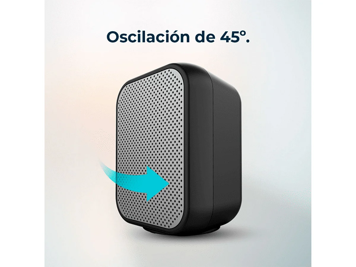 Calefactor cerámico Cecotec ReadyWarm 1500 Max Ceramic Rotate 1500W oscilante negro