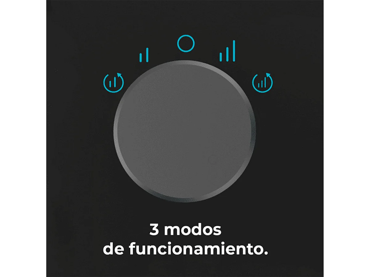 Calefactor cerámico Cecotec ReadyWarm 1500 Max Ceramic Rotate 1500W oscilante negro