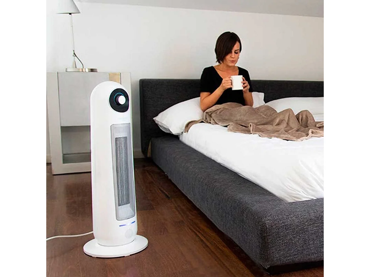Calefactor cerámico Ready Warm 10000 Top Ceramic Cecotec 2200W oscilante 3 modos de funcionamiento