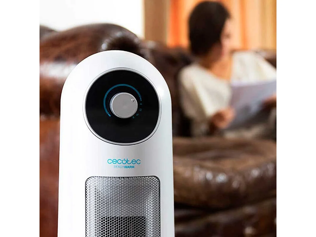 Calefactor cerámico Ready Warm 10000 Top Ceramic Cecotec 2200W oscilante 3 modos de funcionamiento