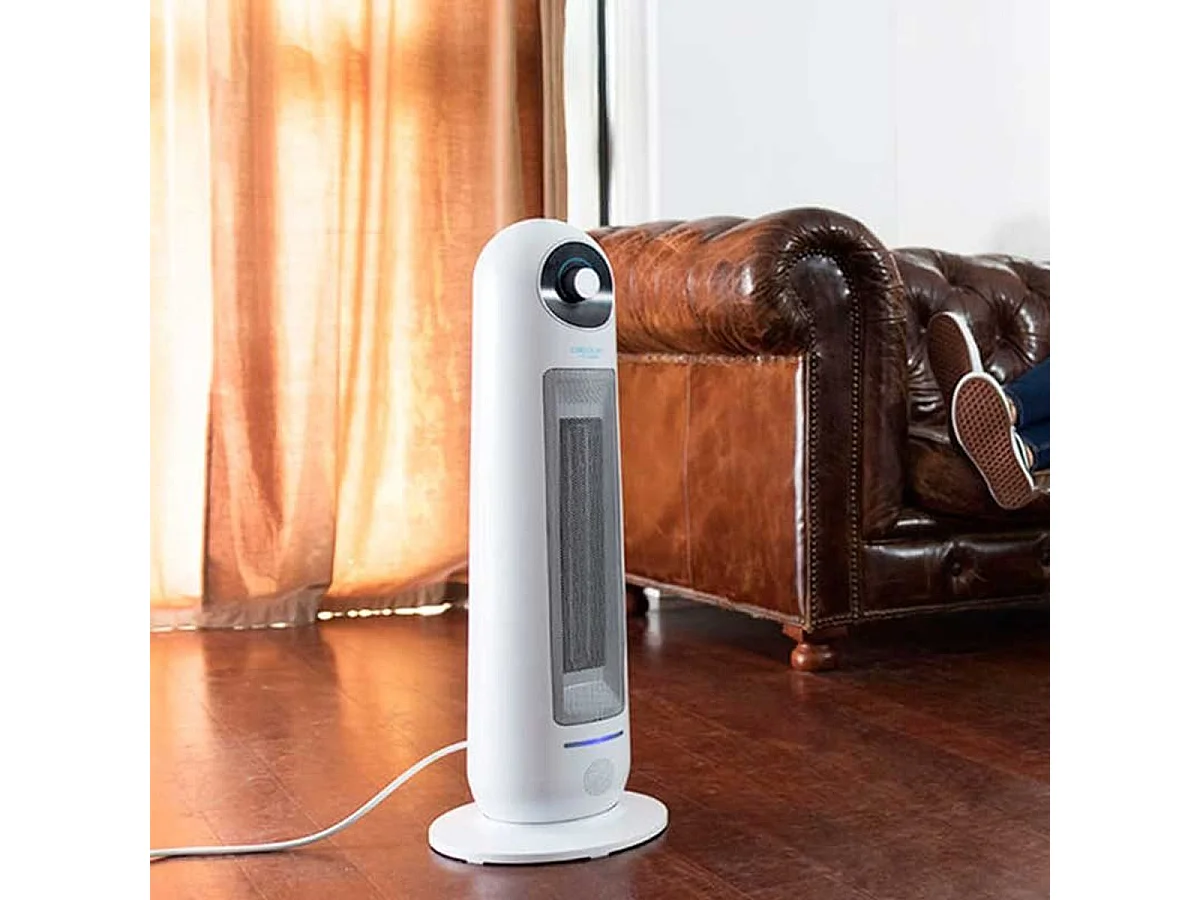 Calefactor cerámico Ready Warm 10000 Top Ceramic Cecotec 2200W oscilante 3 modos de funcionamiento