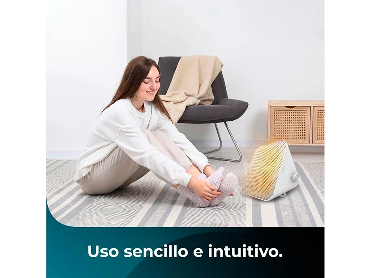 Calefactor cerámico Cecotec ReadyWarm 1500 Max Ceramic Design 1500W blanco