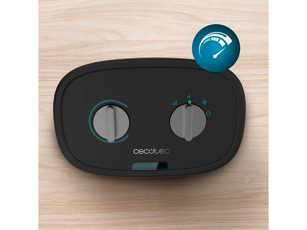 Calefactor ventilador Cecotec ReadyWarm 2050 Max Force Black 2000W diseño vertical negro