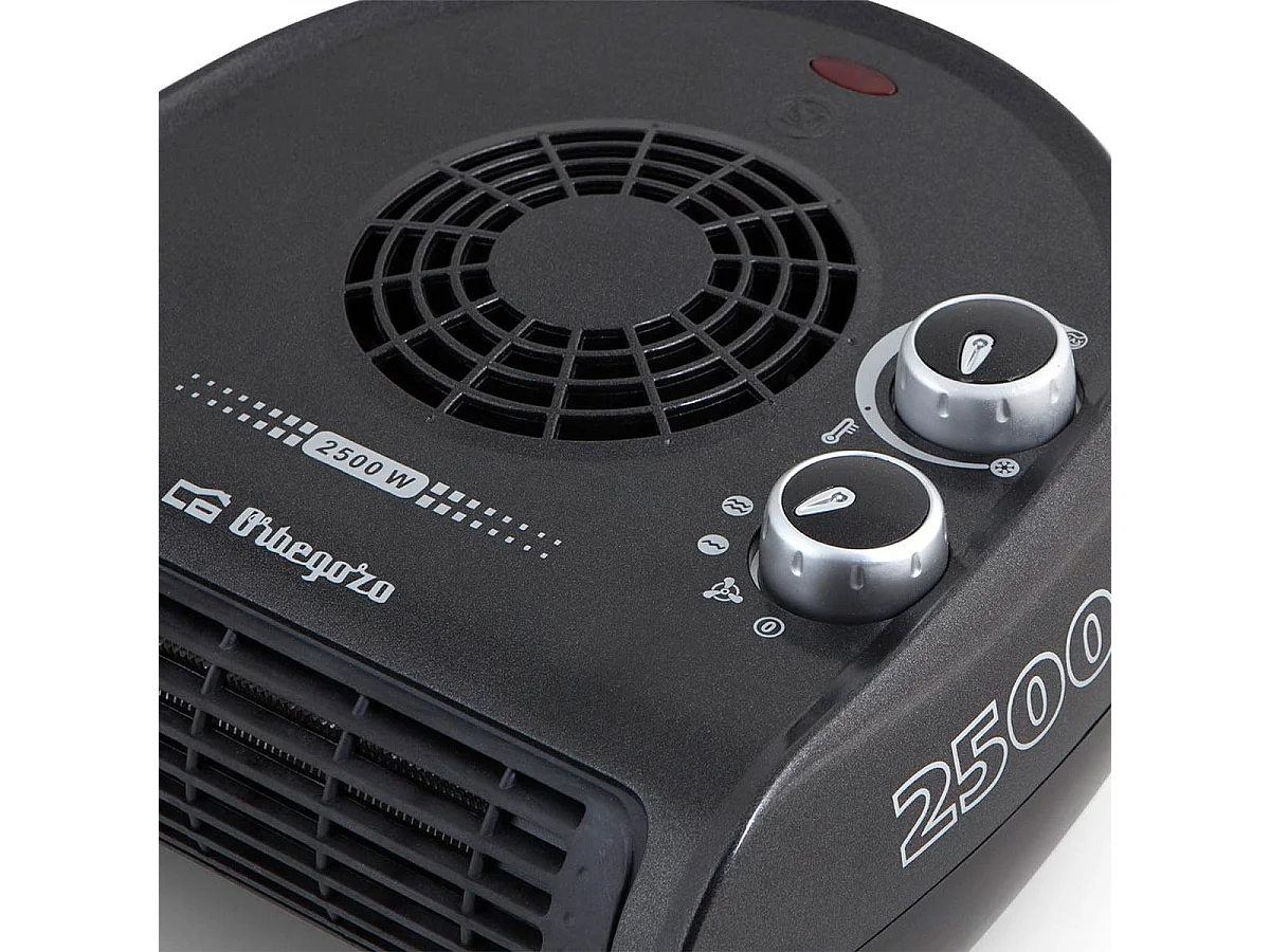 Calefactor ventilador Orbegozo FH 5032 2500W diseño horizontal negro