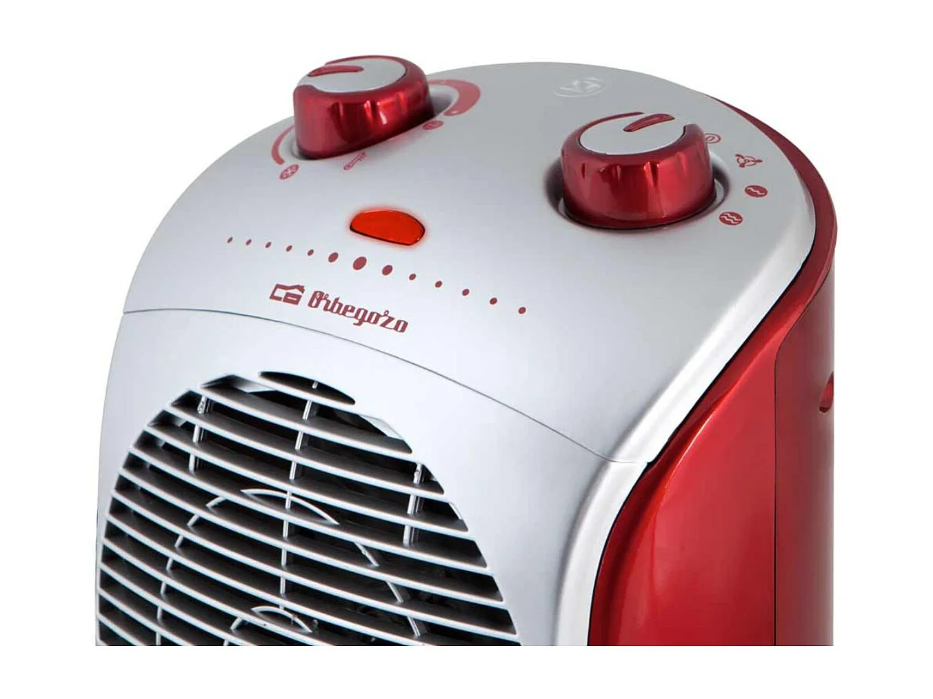 Calefactor cerámico Orbegozo FH5026 2200W 2 velocidades rojo