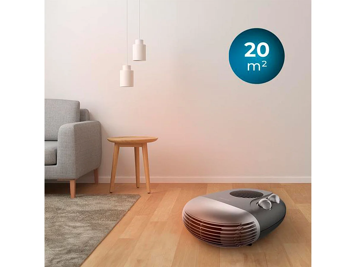 Calefactor ventilador Cecotec ReadyWarm 2000 Max Horizon Black 2000W diseño horizontal negro