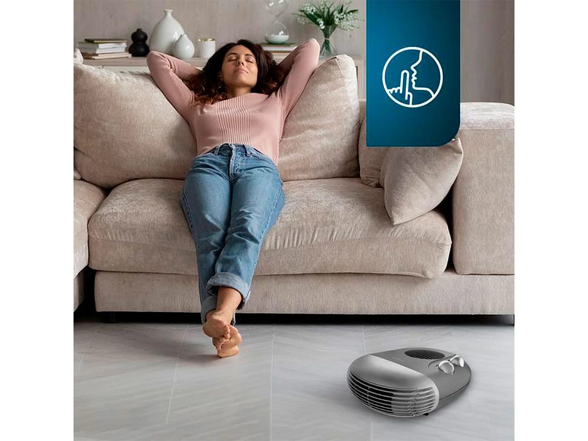 Calefactor ventilador Cecotec ReadyWarm 2000 Max Horizon Black 2000W diseño horizontal negro