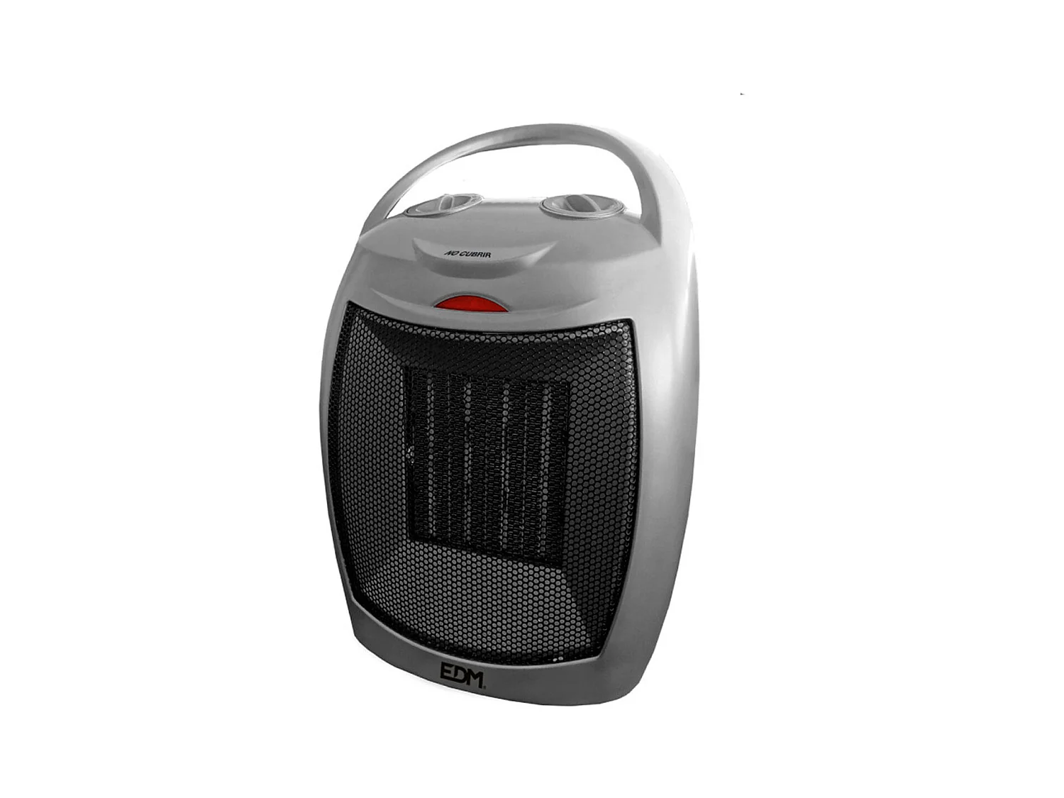 Calefactor cerámico EDM 1500W 2 niveles + función aire frío gris