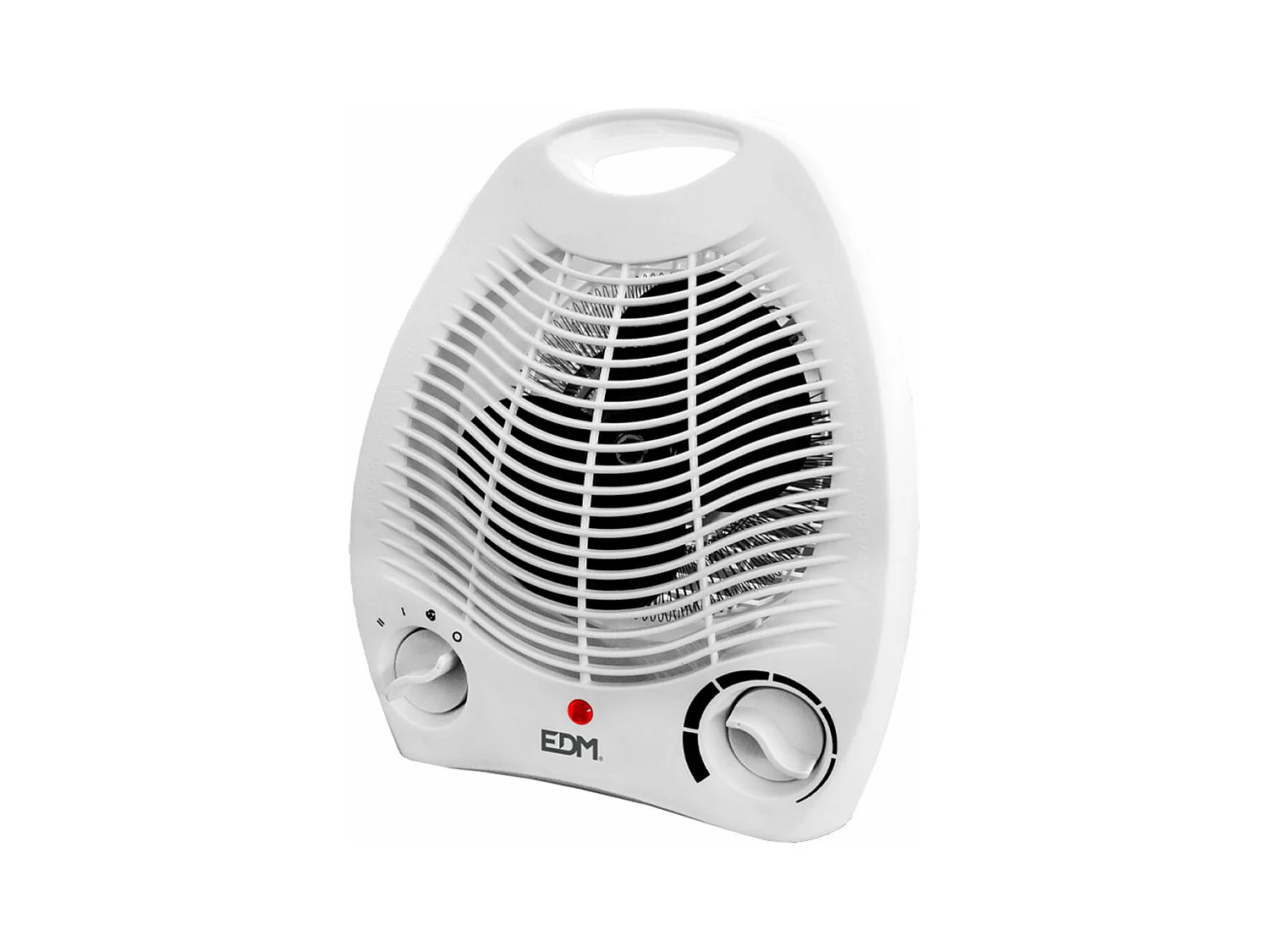 Calefactor EDM 2000W 2 niveles diseño compacto blanco