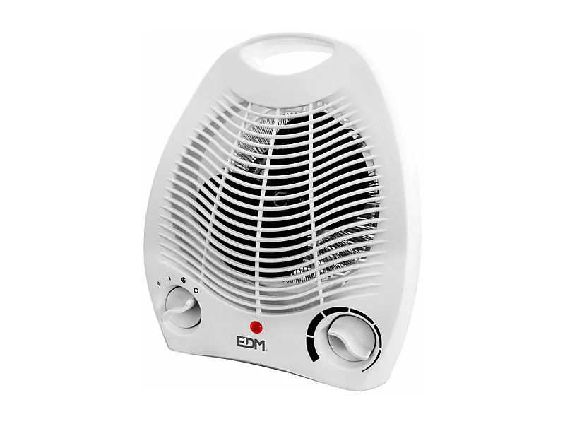 Calefactor EDM 2000W 2 niveles diseño compacto blanco