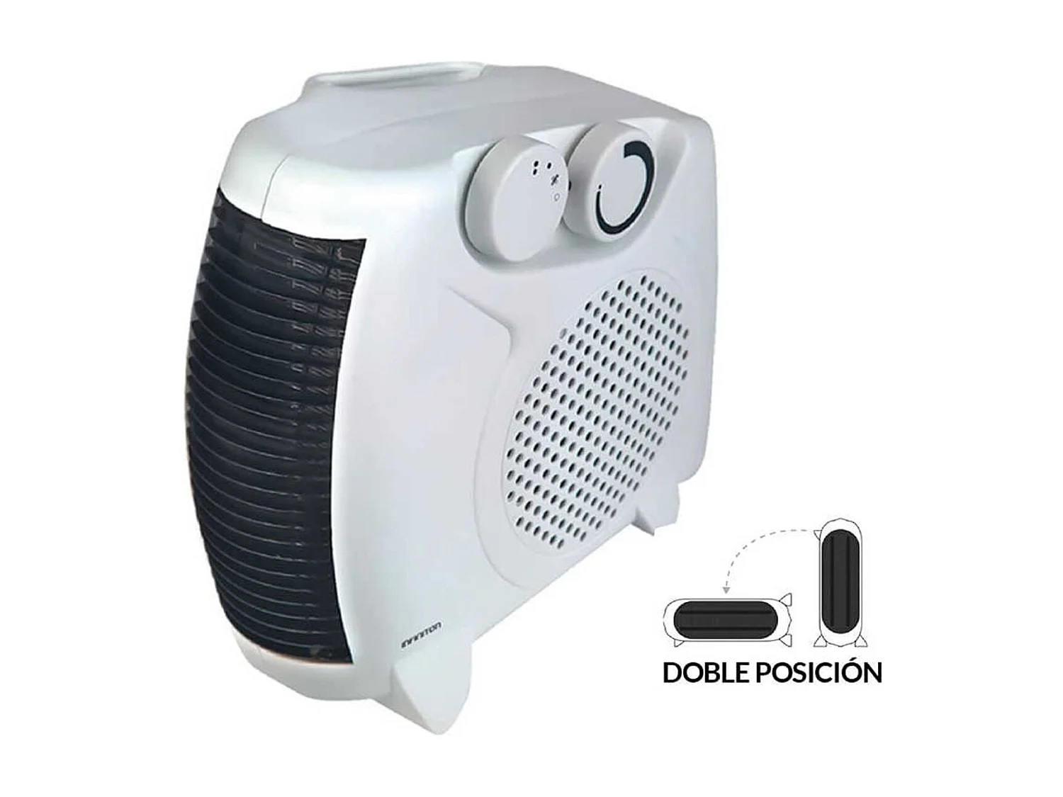 Calefactor ventilador Infiniton HBV-348C doble posición 2000W 3 niveles blanco