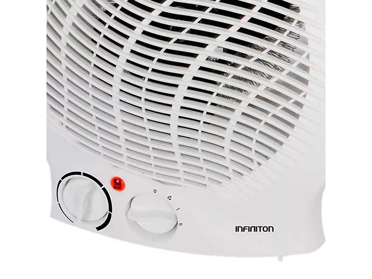 Calefactor ventilador Infiniton HBS-200C 2000W termostato mecánico 3 niveles blanco