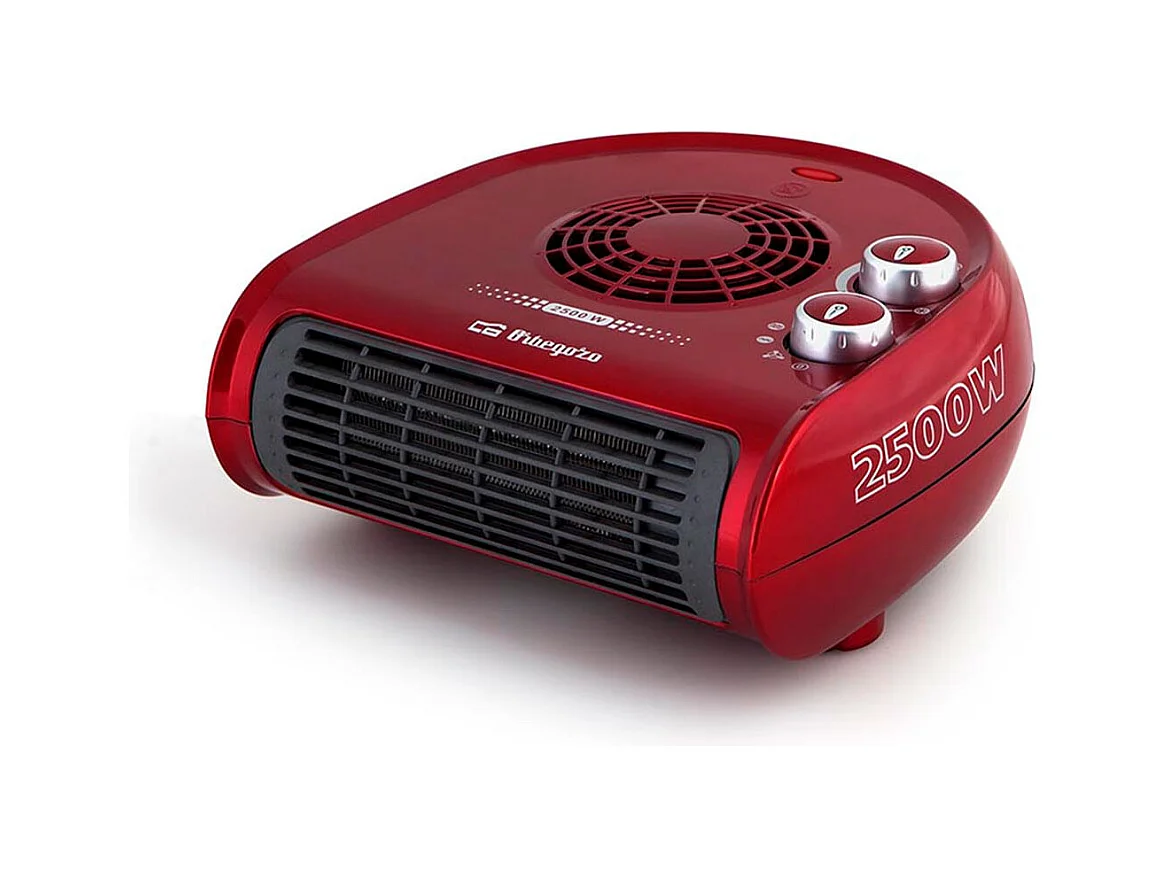 Calefactor ventilador Orbegozo FH 5033 2500W diseño horizontal rojo