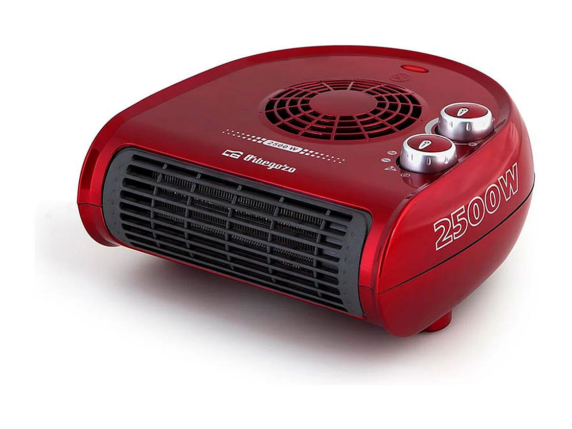 Calefactor ventilador Orbegozo FH 5033 2500W diseño horizontal rojo
