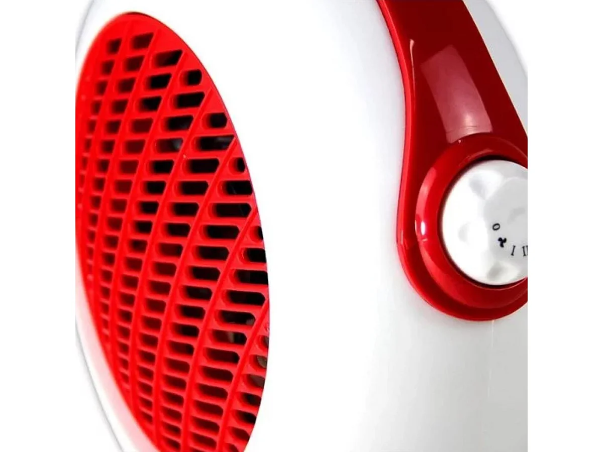 Calefactor Bastilipo TVC-2000R 3 posiciones ventilador blanco/rojo