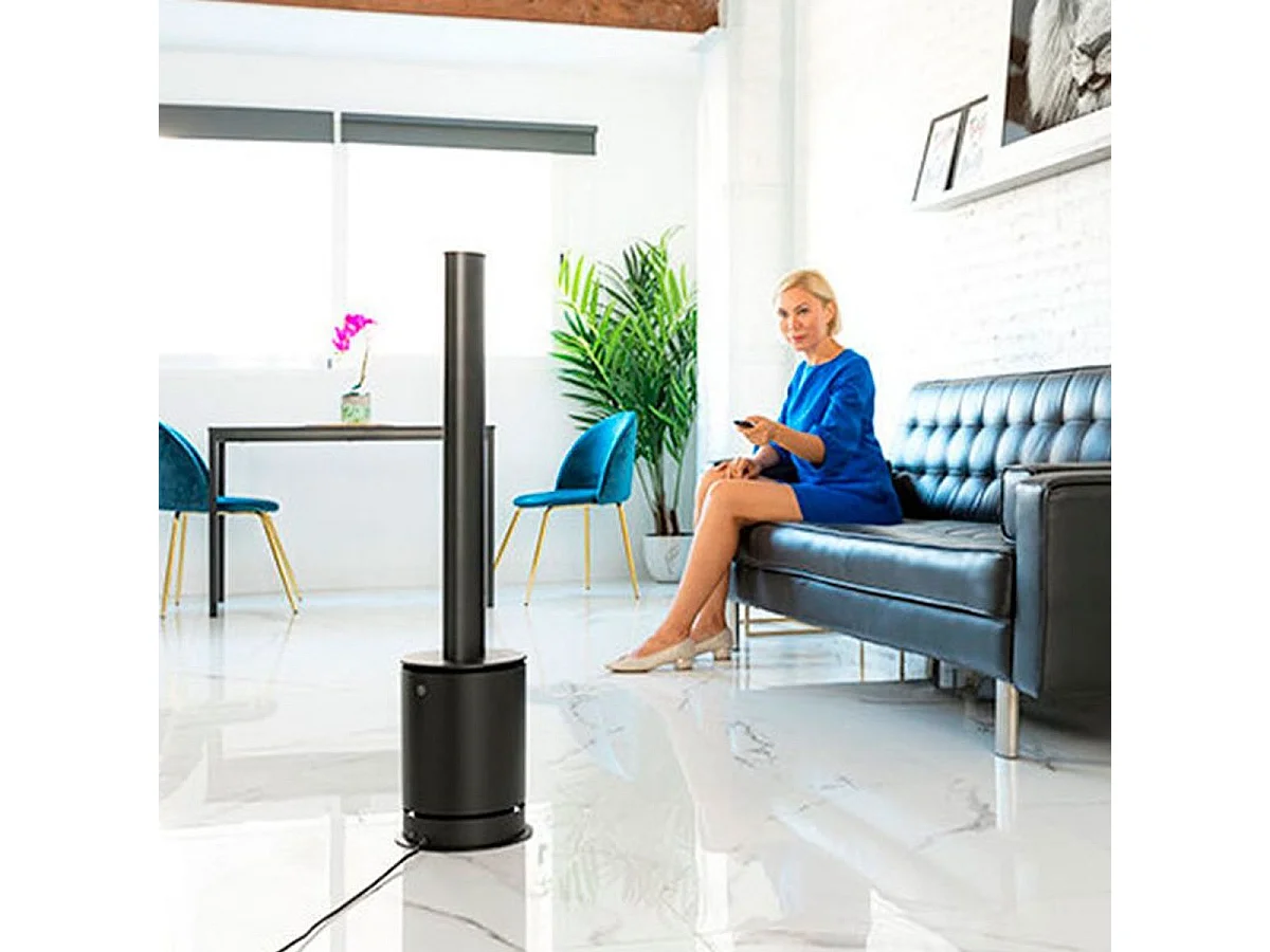 Ventilador/calefactor/purificador TotalPure 3 in 1 Connected Max Cecotec 2000W control vía App negro