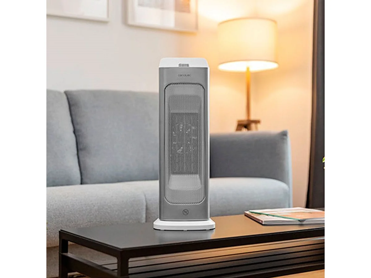 Calefactor cerámico Ready Warm 6700 Ceramic Sky Cecotec 2000W oscilante blanco