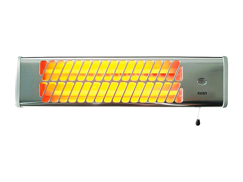 Estufa halógena Svan SVCA03EB 1500W 3 niveles diseño horizontal gris