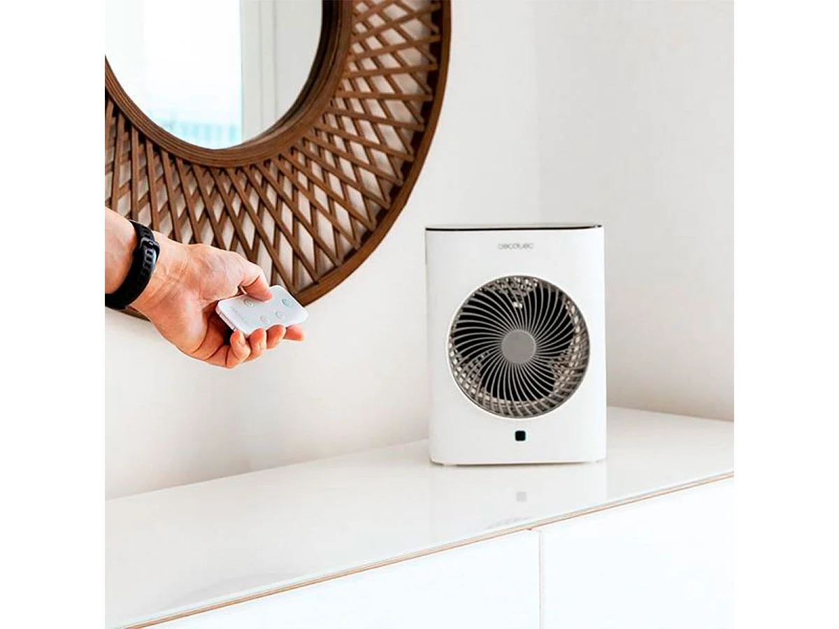 Calefactor ventilador Cecotec ReadyWarm 2070 Max Force Smart 2000W mando a distancia blanco