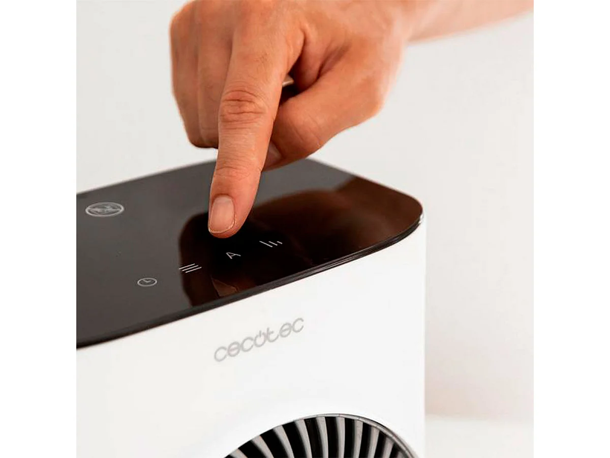 Calefactor ventilador Cecotec ReadyWarm 2070 Max Force Smart 2000W mando a distancia blanco