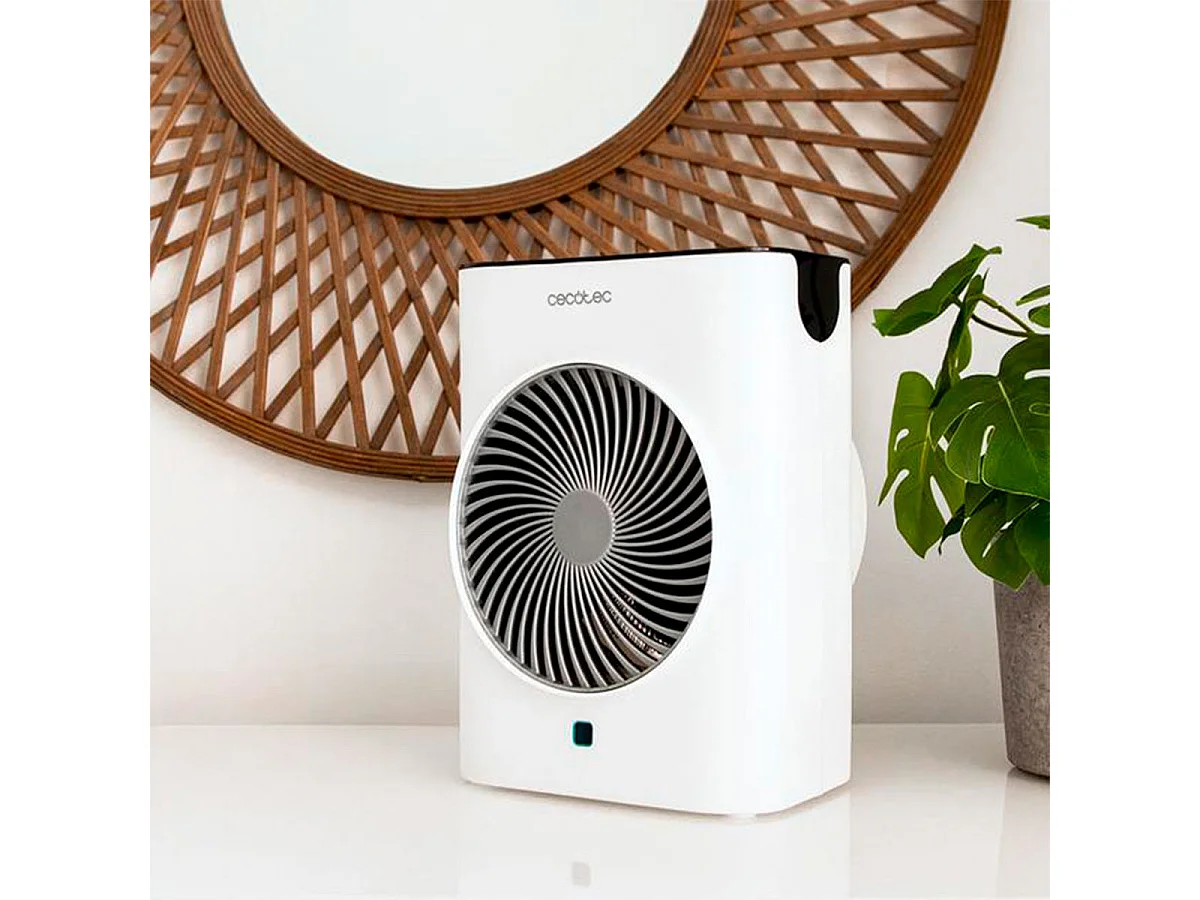 Calefactor ventilador Cecotec ReadyWarm 2070 Max Force Smart 2000W mando a distancia blanco