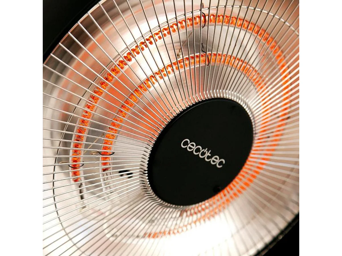 Calefactor de exterior Cecotec ReadyWarm 21000 Carbon Focus 2100W 3 niveles inclinable negro