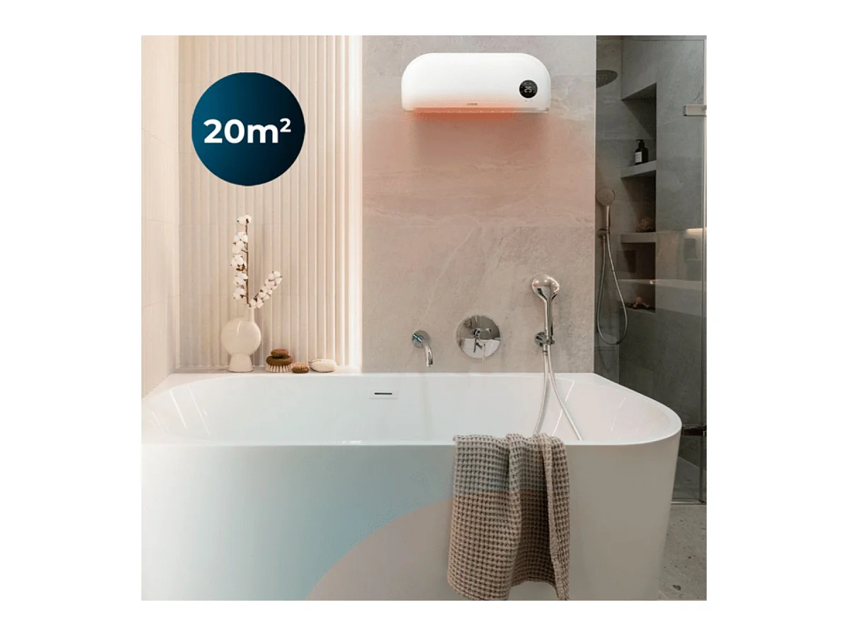 Calefactor mural Cecotec ReadyWarm 2000 Max Box Ceramic Connected 2000W WiFi blanco