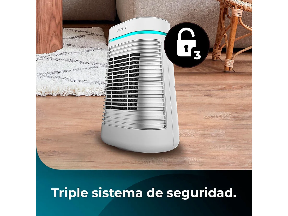 Calefactor cerámico Cecotec ReadyWarm 1550 Max Ceramic Rotate Smart 1500W oscilante blanco