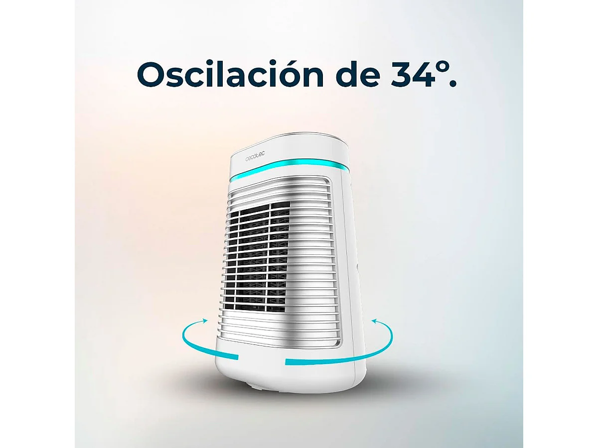 Calefactor cerámico Cecotec ReadyWarm 1550 Max Ceramic Rotate Smart 1500W oscilante blanco