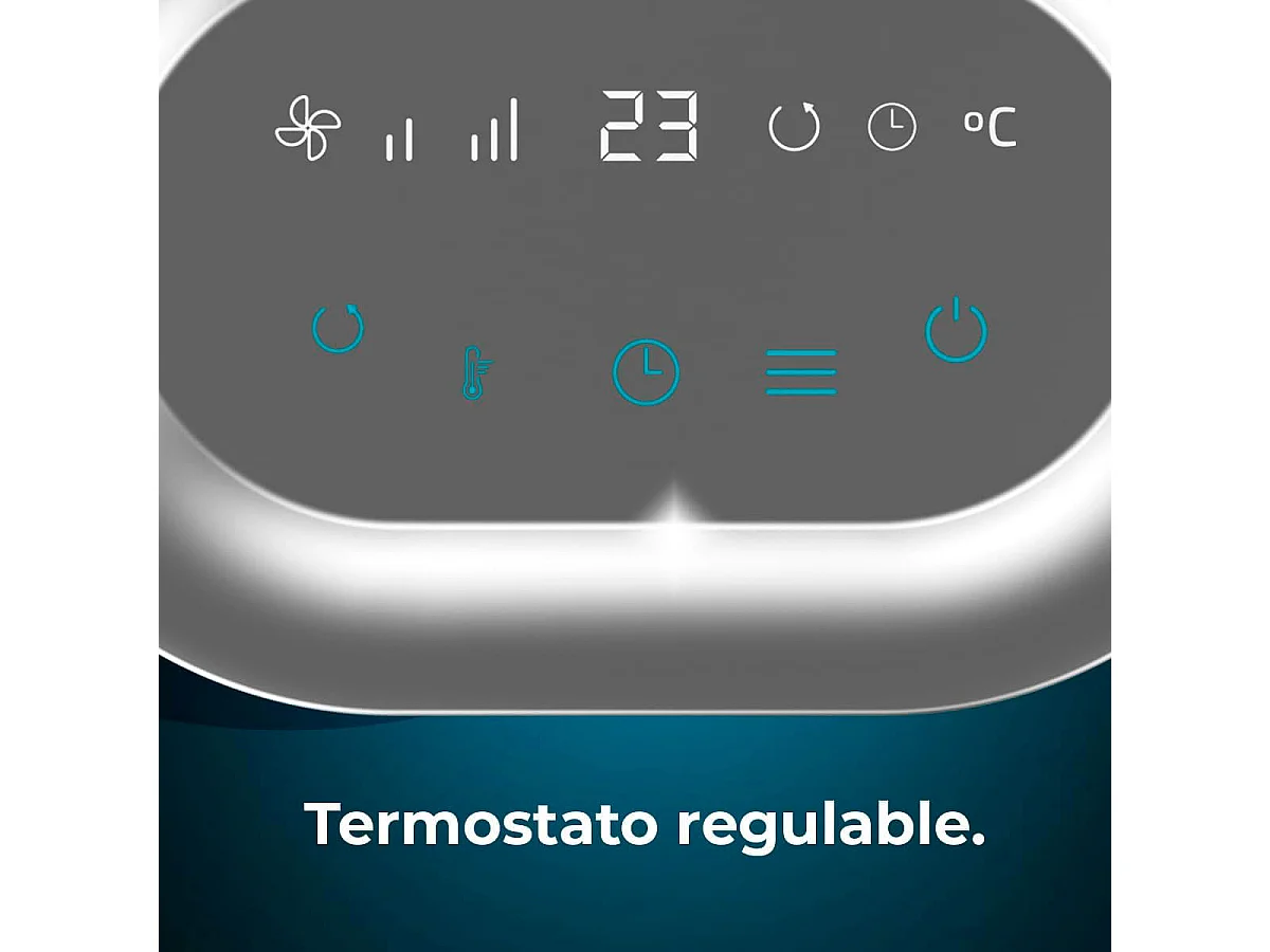 Calefactor cerámico Cecotec ReadyWarm 1550 Max Ceramic Rotate Smart 1500W oscilante blanco