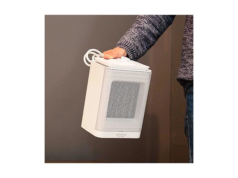 Calefactor cerámico oscilante Ready Warm 6150 Ceramic Rotate Style Cecotec 1500W 30dB blanco