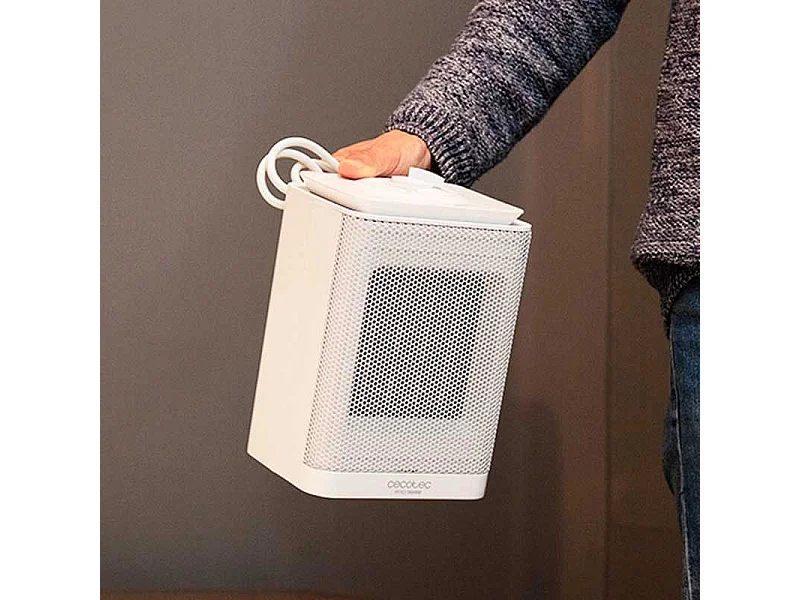 Calefactor cerámico oscilante Ready Warm 6150 Ceramic Rotate Style Cecotec 1500W 30dB blanco