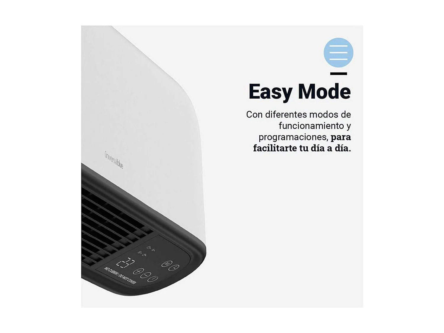 Split calefactor de baño Cayo Largo 4020W Universal Blue con mando 2000W blanco