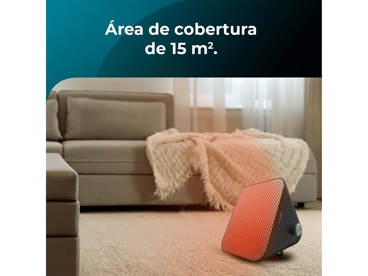 Calefactor cerámico Cecotec ReadyWarm 1500 Max Ceramic Design 1500W negro