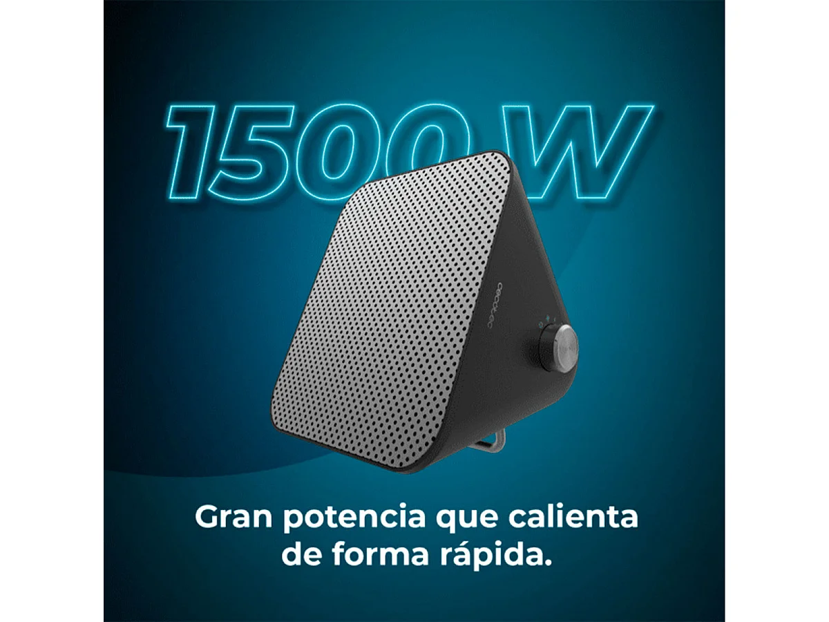 Calefactor cerámico Cecotec ReadyWarm 1500 Max Ceramic Design 1500W negro