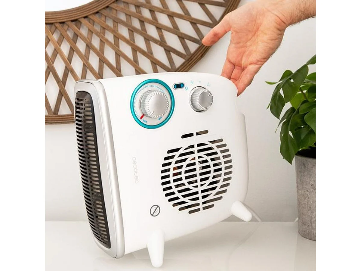 Termoventilador Cecotec ReadyWarm 2070 Max Dual 1800W 2 potencias 3 modos blanco