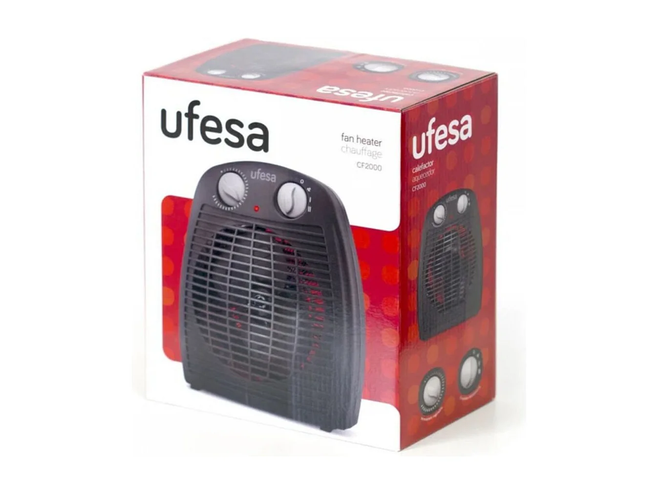 Calefactor Ufesa CF2000 2000W 3 temperaturas negro