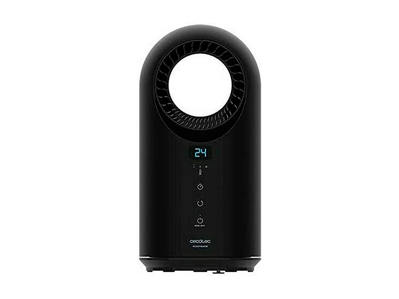 Calefactor Ready Warm 8400 Bladeless Connected 1500W Wifi oscilante/panel táctil negro