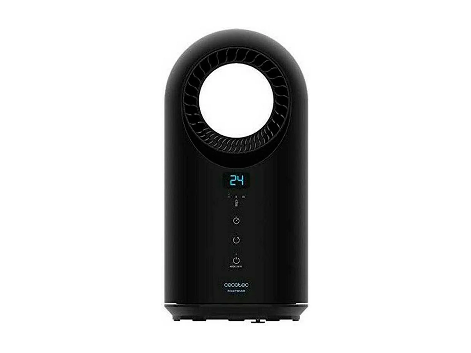 Calefactor Ready Warm 8400 Bladeless Connected 1500W Wifi oscilante/panel táctil negro