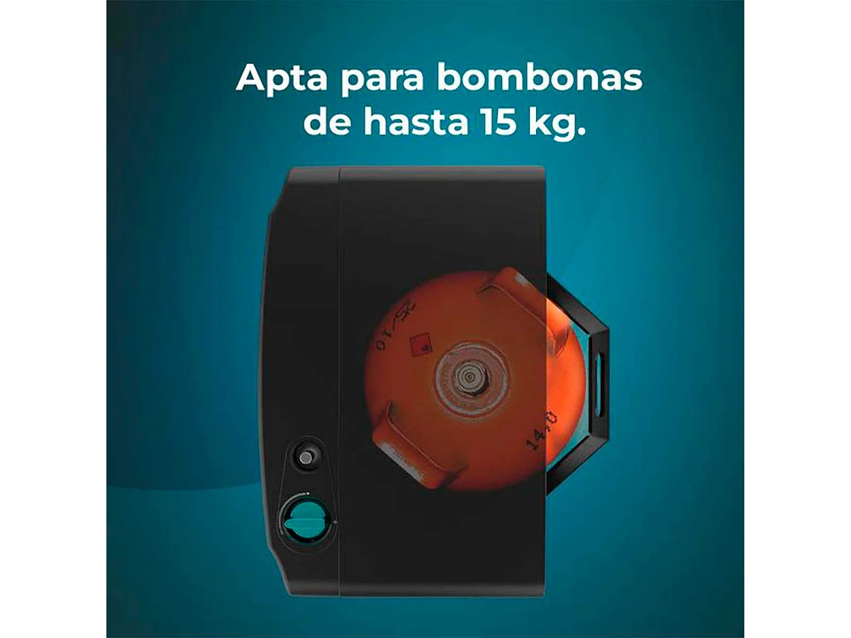 Estufa catalítica Cecotec ReadyWarm 4200 BlueFlame Foldable 4200W llama azul negro