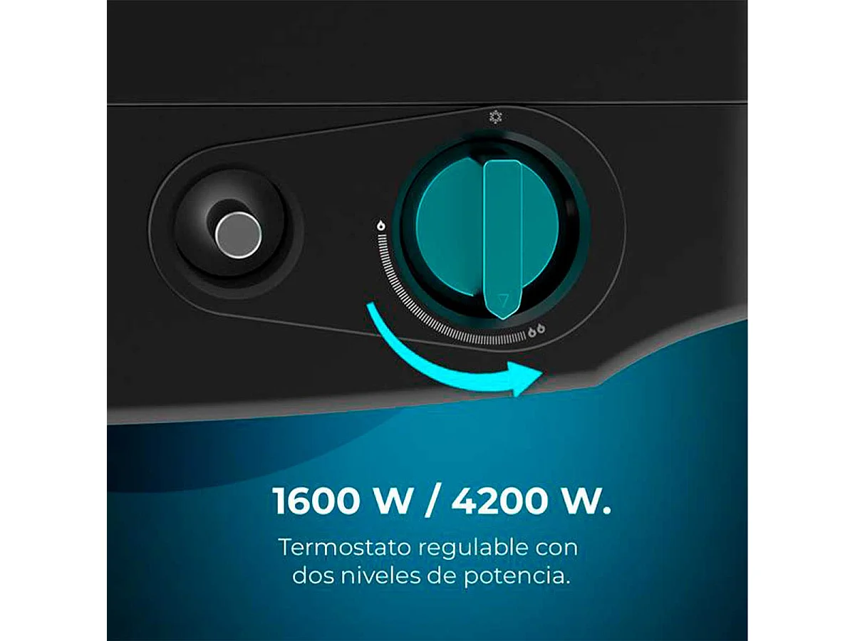 Estufa catalítica Cecotec ReadyWarm 4200 BlueFlame Foldable 4200W llama azul negro